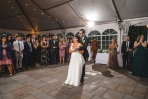 Happy Couple Dancing at New Jersey Wedding