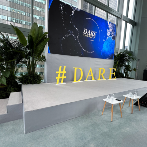 Event agenda for product launch with speeches and demos