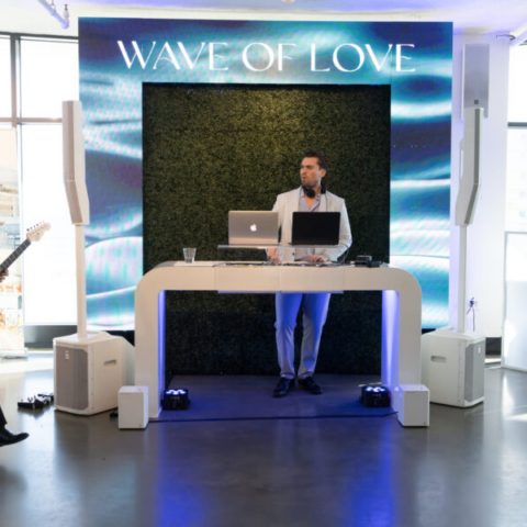 DJ Setup and Live band setup at New Jersey event