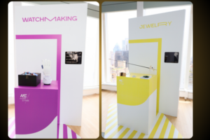 Interactive product showcase displays for marketing event planning