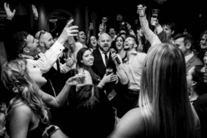 MC interacting with the crowd at an event