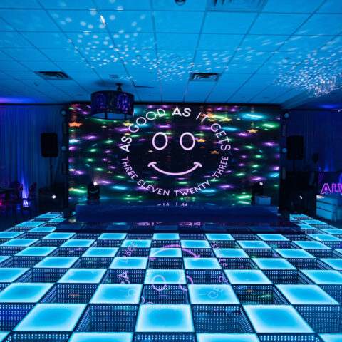 Bat Mitzvah video wall