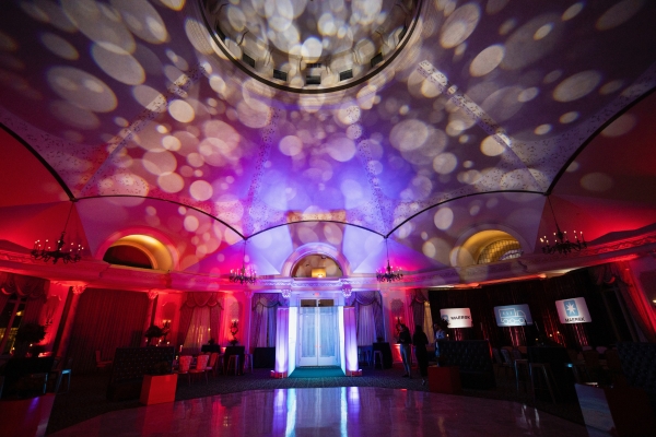 What is uplighting on a dramatic ceiling