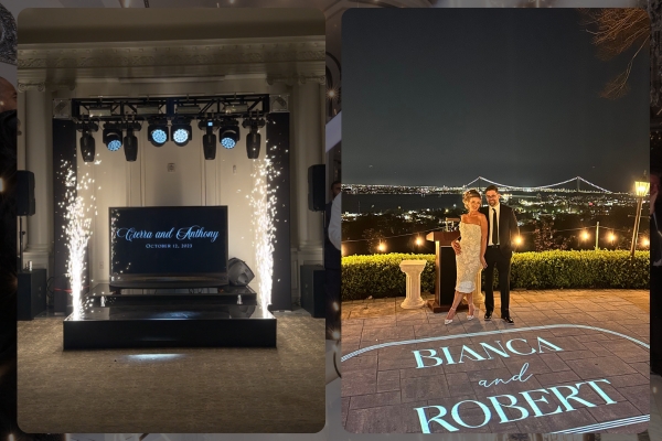 personalized wedding ideas led wall display