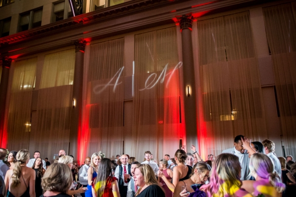 Wedding reception monogram