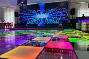 Event fabrication of LED dance floor and screen