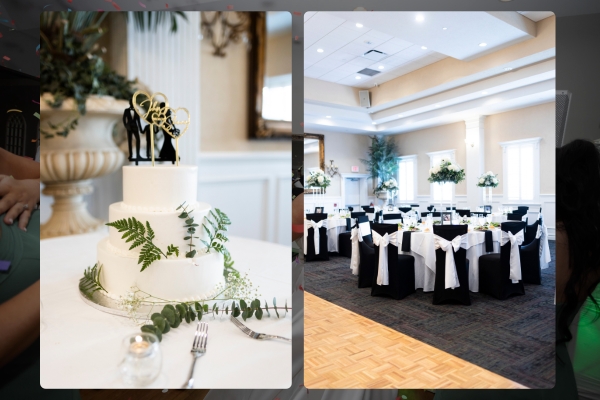 Wedding centerpiece setup