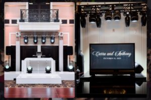 Custom DJ wedding lights