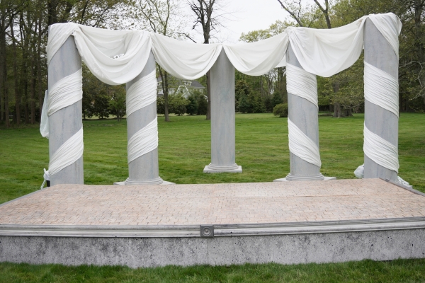 Roman themed custom fabrication stage