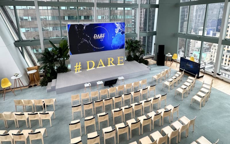 Corporate event design with seating layout