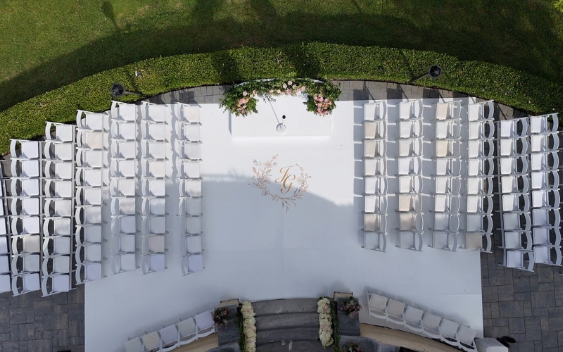 custom wedding aisle runner fabrication