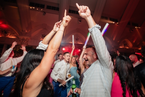 Wedding DJ energizing dance floor