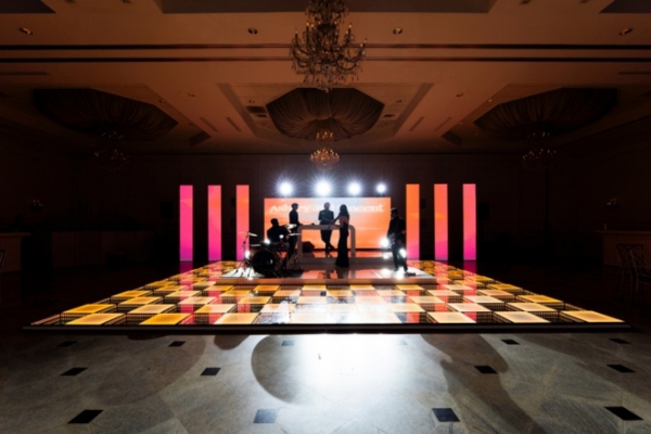 Hybrid wedding entertainment setup