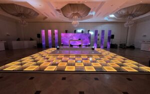 custom LED floor and staging