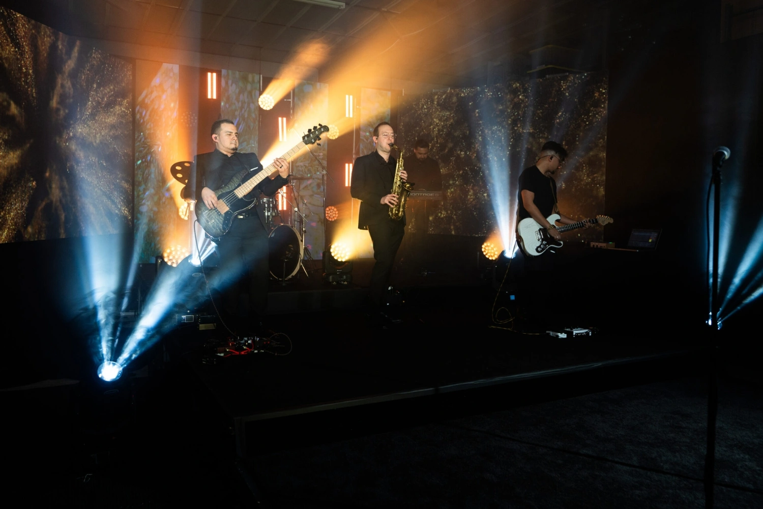 live band in action