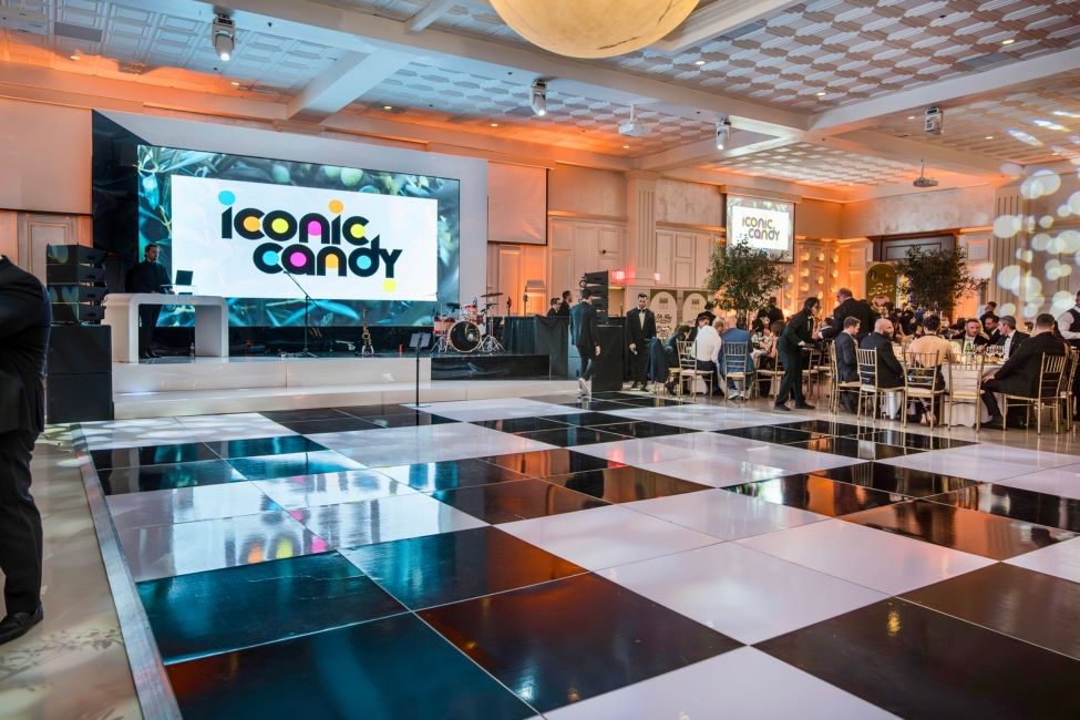 LED video wall event stage and dance floor